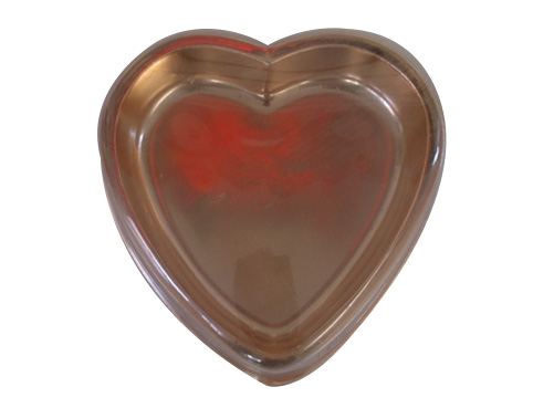 Caja corazon dorada