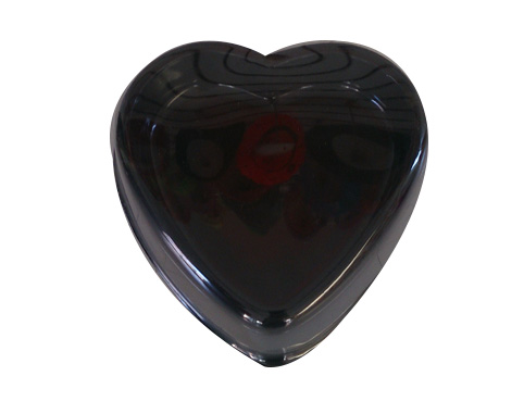 Caja corazon chica negra