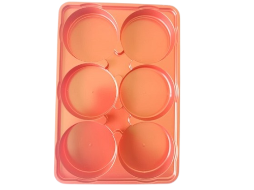 Caja alfajor 6 cavidADES roja