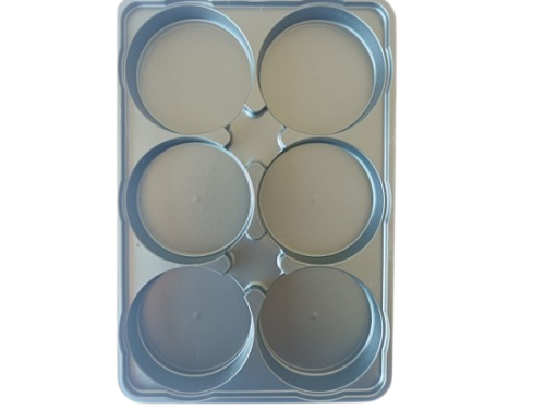 Caja alfajor 6 cavidADES negra