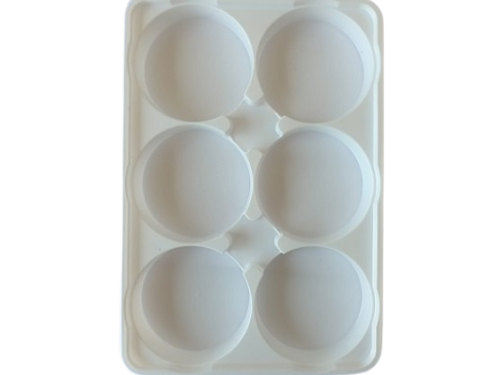 Caja alfajor 6 cavidADES blanca