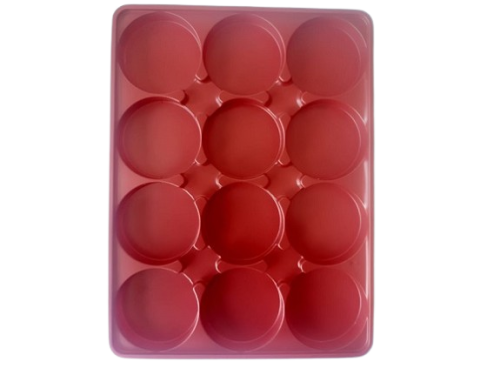 Caja alfajor 12 cavidADES roja