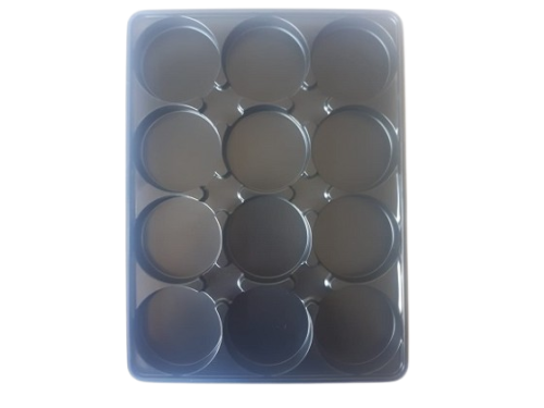 Caja alfajor 12 cavidADES negra