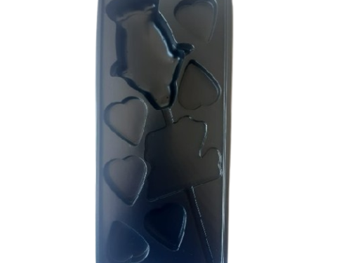 Caja rosa bombones negra